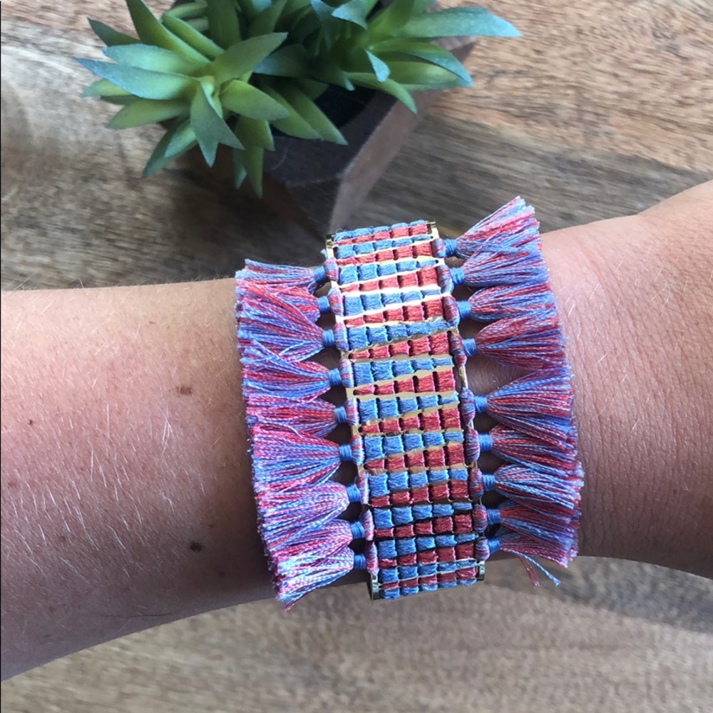 Stella & Dot Fleetwood Fringe Cuff
